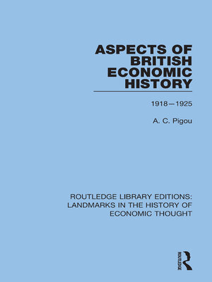 cover image of Aspects of British Economic History